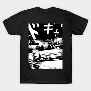 JDM Japanese Drift Racer Drifting Car Anime Manga Eurobeat Intensifies Racing Aesthetic #15 T-Shirt